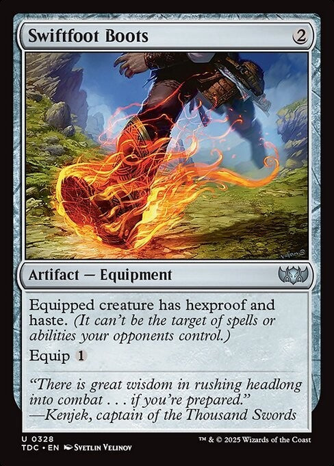 Swiftfoot Boots ~ Commander: Tarkir: Dragonstorm [ NM ] [ Magic MTG ]