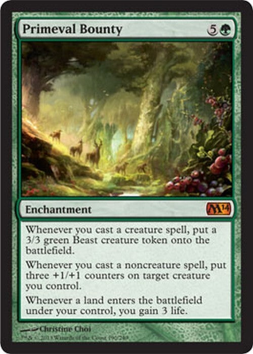 Primeval Bounty ~ Magic 2014 [ EX ] [ Magic MTG ]