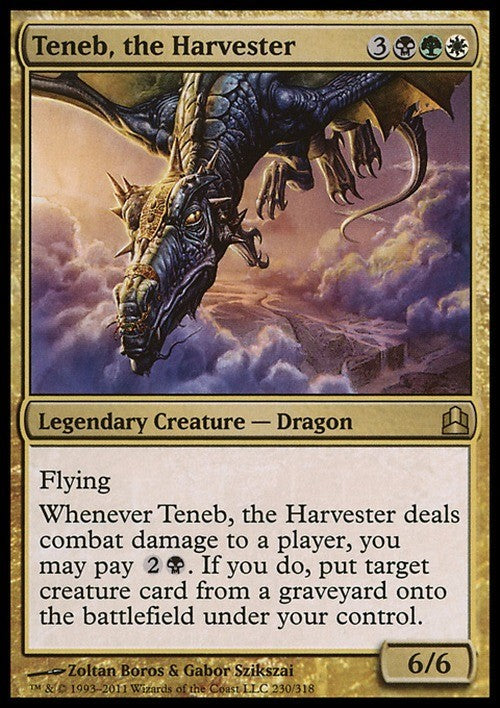 Teneb, the Harvester ~ Commander 2011 [ EX ] [ Magic MTG ]