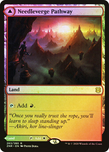 FOIL Needleverge Pathway / Pillarverge ~ Zendikar Rising [ NM ] [ Magic MTG ]