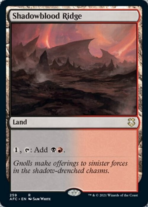 Shadowblood Ridge ~ Commander: Adventures in the Forgotten Realms [ NM ] [ MTG ]