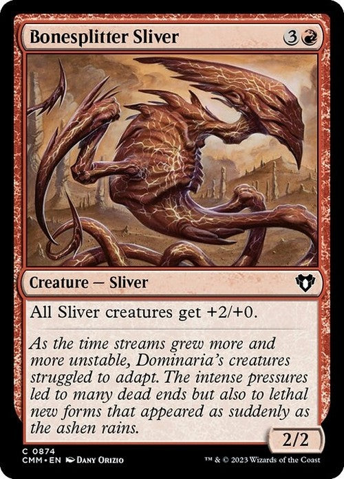 Bonesplitter Sliver ~ Commander Masters [ NM ] [ Magic MTG ]