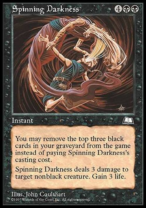 Spinning Darkness ~ Weatherlight [ EX ] [ Magic MTG ]
