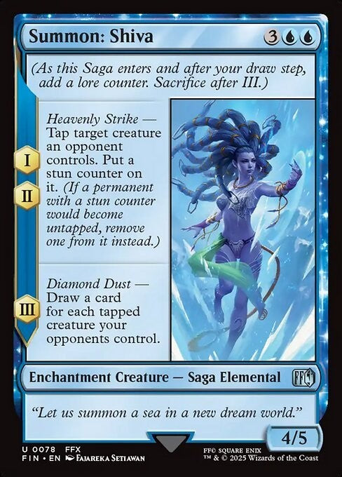 Summon: Shiva ~ Final Fantasy [ NM ] [ Magic MTG ]