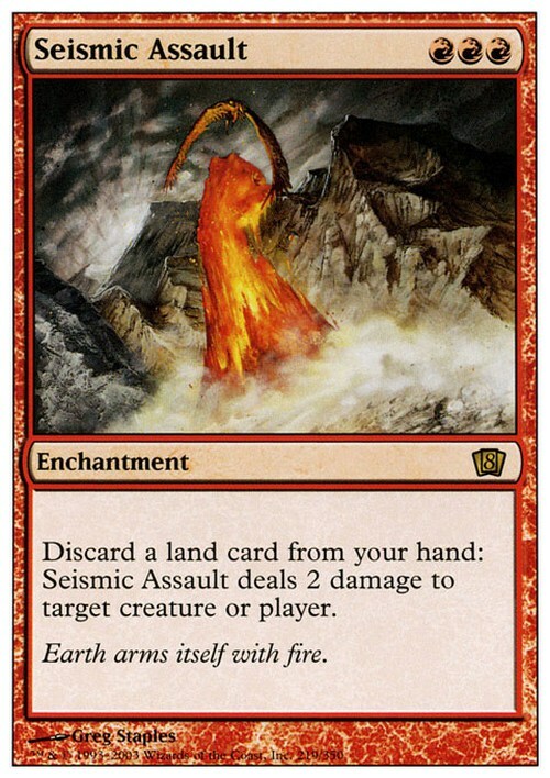 Seismic Assault ~ Eighth Edition [ EX ] [ Magic MTG ]