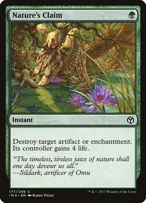 Nature's Claim ~ Iconic Masters [ EX ] [ Magic MTG ]