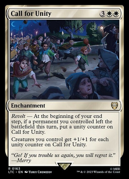 Call for Unity ~ Commander: Lord of the Rings [ NM ] [ MTG ]