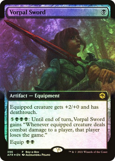 FOIL Vorpal Sword ~ Buy a Box Adventures in the Forgotten Realms [ NM ] [ MTG ]