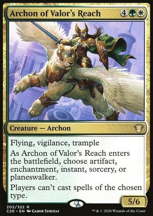 Archon of Valor's Reach ~ Commander: Ikoria [ EX ] [ Magic MTG ]