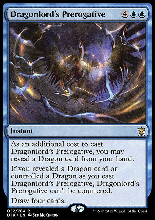 Dragonlord's Prerogative ~ Dragons of Tarkir [ EX ] [ Magic MTG ]
