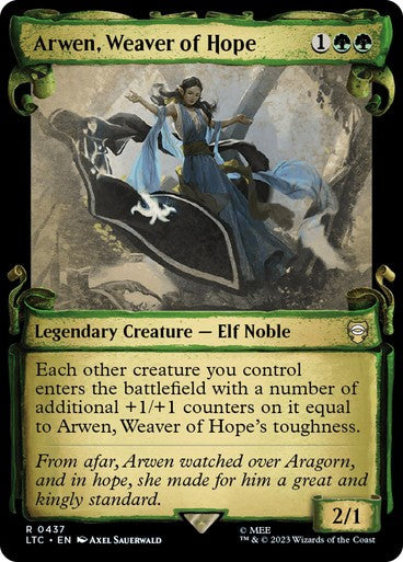 SCROLL Arwen, Weaver of Hope ~ Commander: The Lord of the Rings [ NM ] [ MTG ]
