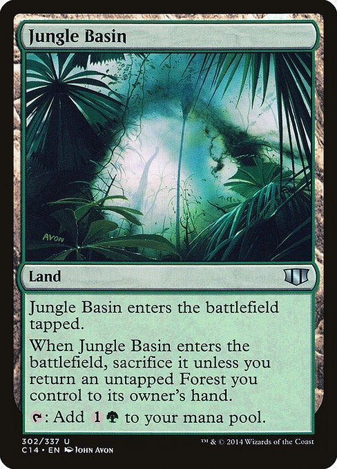 Jungle Basin ~ Commander 2014 [ EX ] [ Magic MTG ]