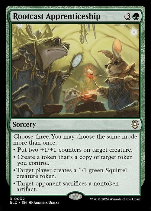 Rootcast Apprenticeship ~ Commander: Bloomburrow [ NM ] [ Magic MTG ]