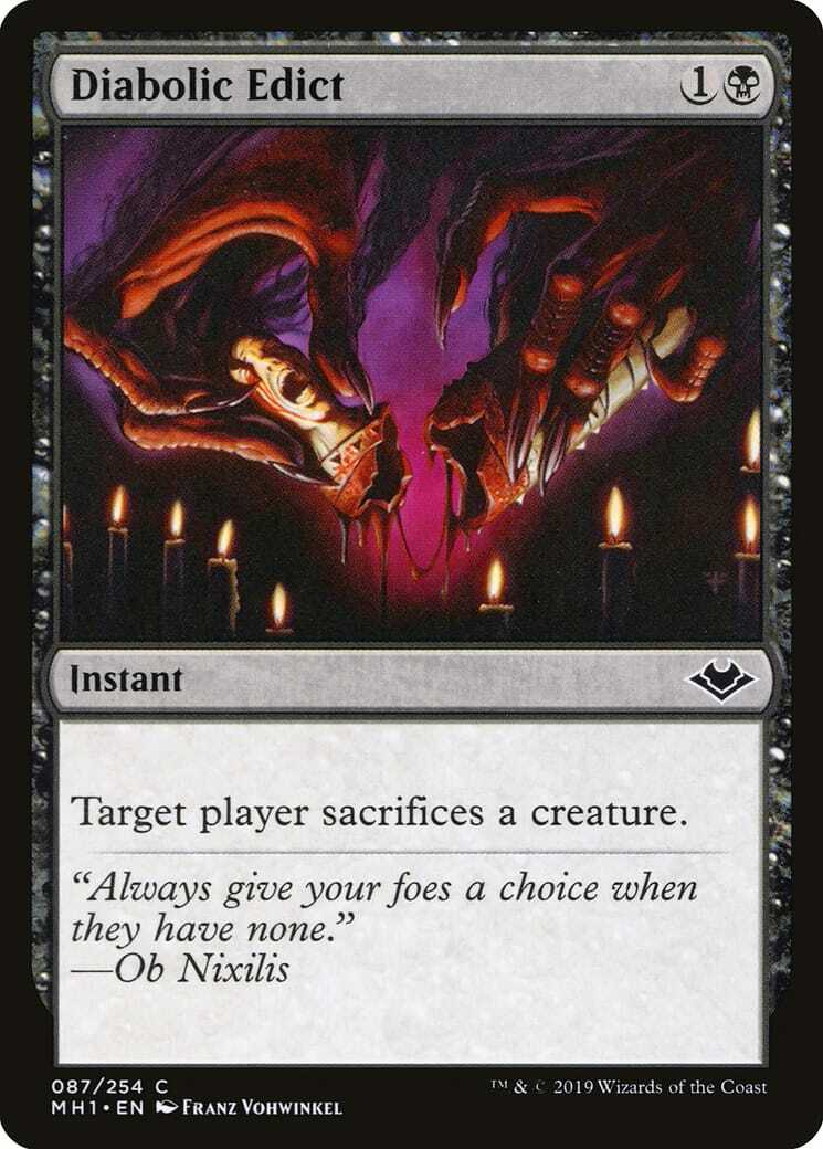 Diabolic Edict ~ Modern Horizons 1 [ NM ] [ Magic MTG ]