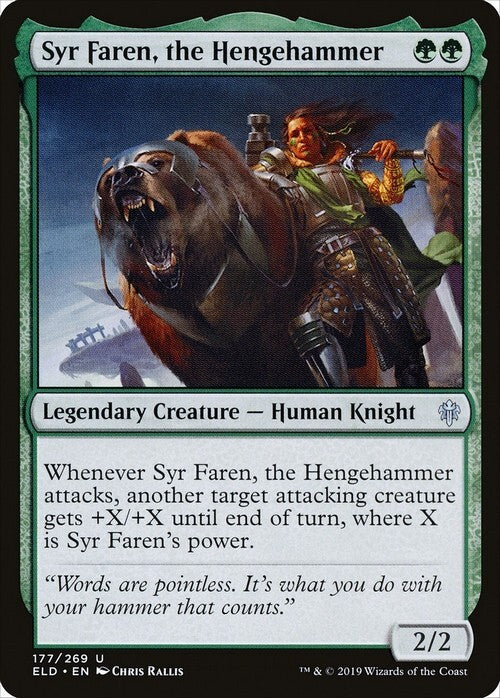 Syr Faren, the Hengehammer ~ Throne of Eldraine [ NM ] [ Magic MTG ]