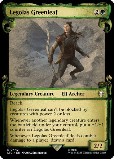 SCROLL Legolas Greenleaf ~ Commander: The Lord of the Rings [ NM ] [ MTG ]