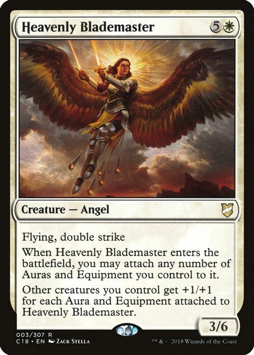 Heavenly Blademaster ~ Commander 2018 [ EX ] [ Magic MTG ]