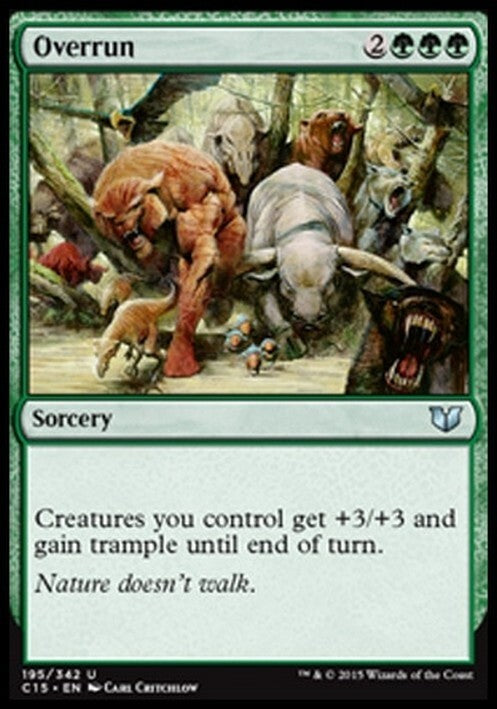 Overrun ~ Commander 2015 [ EX ] [ Magic MTG ]