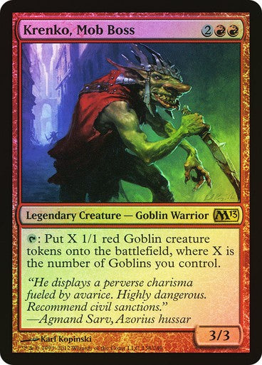 FOIL Krenko, Mob Boss ~ Magic 2013 [ EX ] [ Magic MTG ]