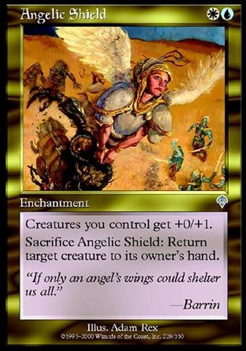 Angelic Shield ~ Invasion [ EX ] [ Magic MTG ]