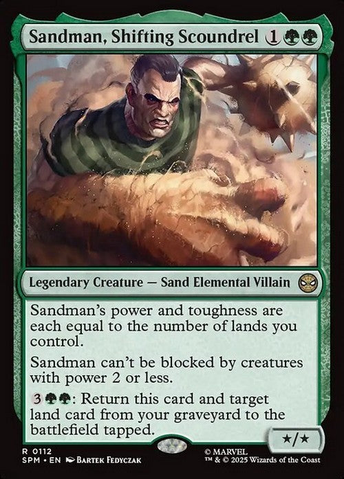Sandman, Shifting Scoundrel ~ Spider-Man [ NM ] [ Magic MTG ]