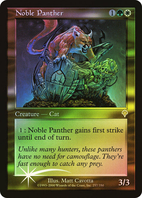 FOIL Noble Panther ~ Invasion [ EX ] [ Magic MTG ]