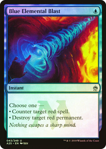 FOIL Blue Elemental Blast ~ Masters 25 [ NM ] [ Magic MTG ]
