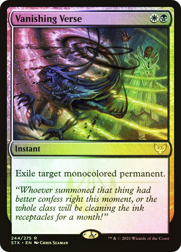 FOIL Vanishing Verse ~ Strixhaven [ NM ] [ Magic MTG ]