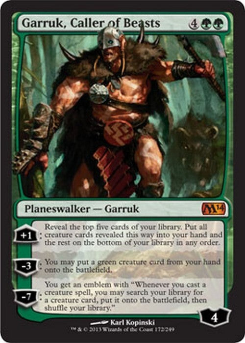 Garruk, Caller of Beasts ~ Magic 2014 [ EX ] [ Magic MTG ]