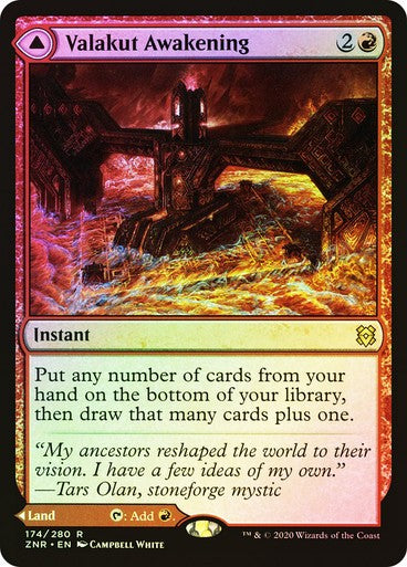 FOIL Valakut Awakening / Valakut Stoneforge ~ Zendikar Rising [ NM ] [ MTG ]
