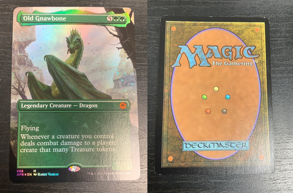 FOIL BORDERLESS Old Gnawbone ~ Adventures in the Forgotten Realms [ EX ] [ MTG ]