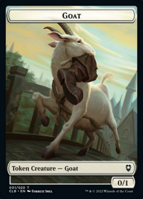 5 x White Goat 0/1 Token ~ Random Sets [ EX ] [ Magic MTG ]