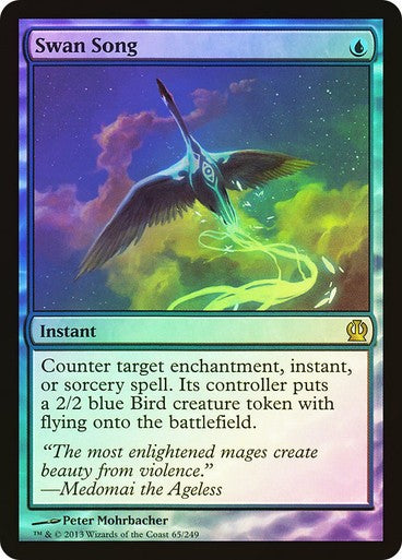 FOIL Swan Song ~ Theros [ NM/EX+ ] [ Magic MTG ]