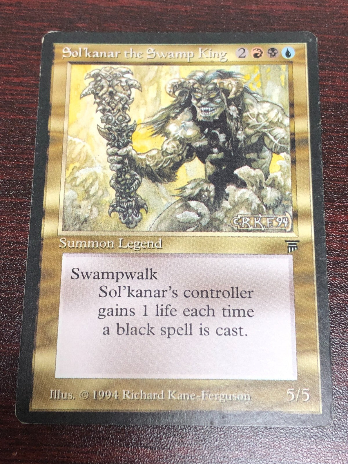Sol'kanar the Swamp King ~ Legends [ Excellent+ ] [ Magic MTG ]