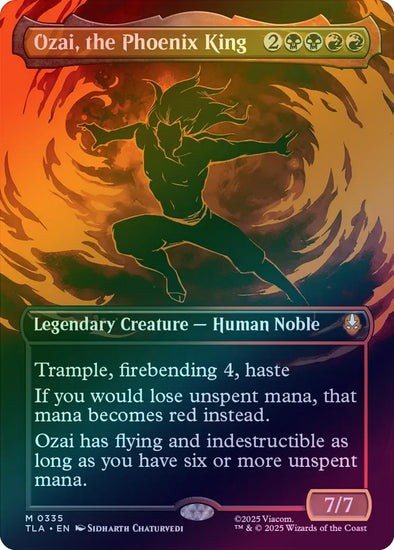 FOIL BORDERLESS Ozai, the Phoenix King ~ Avatar: The Last Airbender [ NM ]