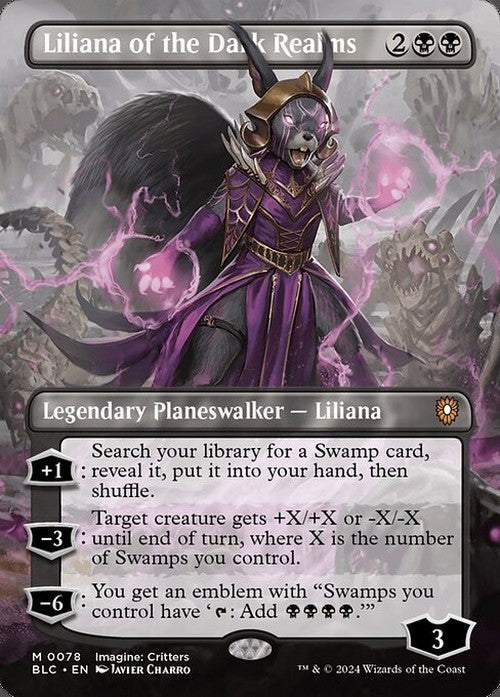 Liliana of the Dark Realms ~ Commander: Bloomburrow [ NM ] [ Magic MTG ]