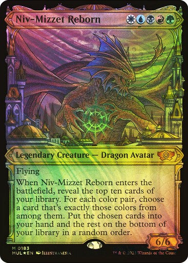 FOIL  HALO Niv-Mizzet Reborn ~ Multiverse Legends [ NM ] [ Magic MTG ]