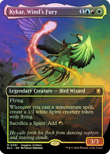 FOIL Kykar, Wind's Fury ~ Commander: Bloomburrow [ NM ] [ Magic MTG ]