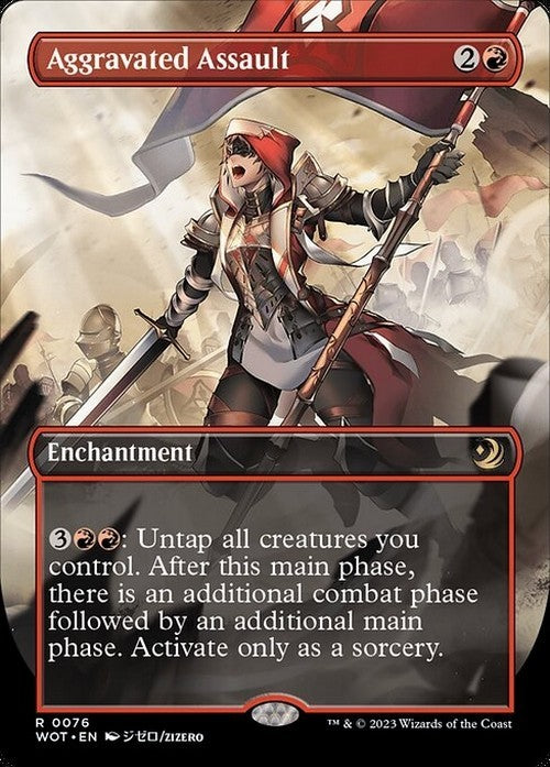 ANIME Aggravated Assault ~ Wilds of Eldraine: Enchanting Tales [ NM ] [ MTG ]