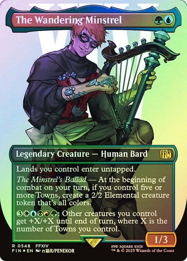 FOIL SURGE The Wandering Minstrel ~ Final Fantasy [ NM ] [ Magic MTG ]