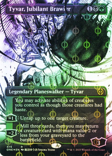 FOIL COMPLEAT Tyvar, Jubilant Brawler ~ Phyrexia: All Will Be One [ NM ] [ MTG ]