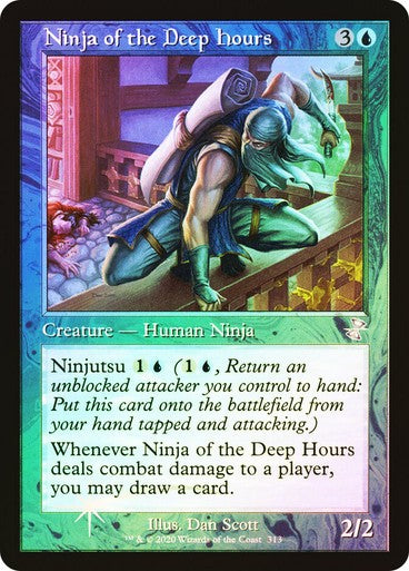 FOIL Ninja of the Deep Hours ~ Time Spiral Remastered [ NearMint ] [ Magic MTG ]