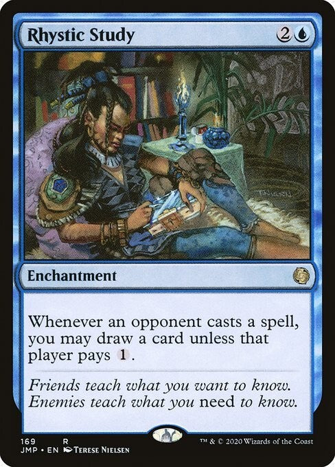Rhystic Study ~ Jumpstart 2021 [ MINT ] [ Magic MTG ]
