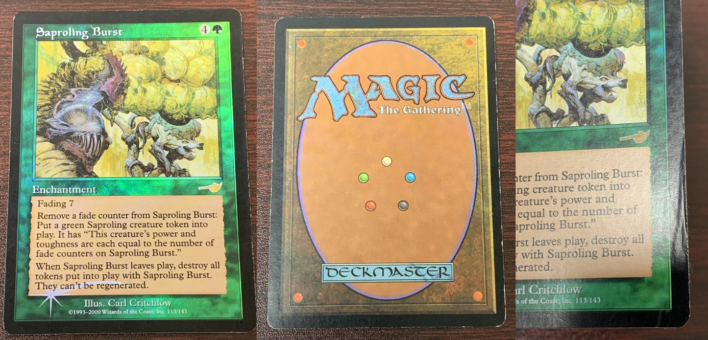 FOIL Saproling Burst ~ Nemesis [ HEAVILY PLAYED ] [ Magic MTG ]