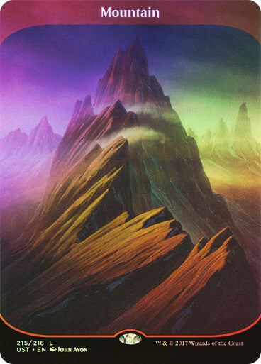 FOIL FULL ART Mountain ~ Unstable [ NearMint ] [ Magic MTG ]
