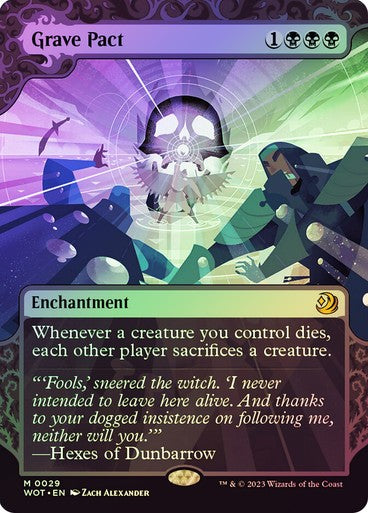 FOIL Grave Pact ~ Wilds of Eldraine: Enchanting Tales [ NM ] [ Magic MTG ]