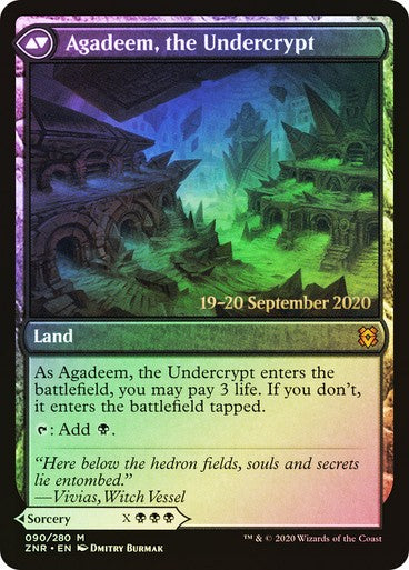 FOIL Agadeem's Awakening ~ Prerelease Zendikar Rising [ NM ] [ Magic MTG ]