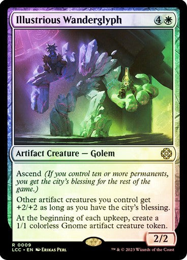 FOIL Illustrious Wanderglyph ~ Commander: The Lost Caverns of Ixalan [ NM ]