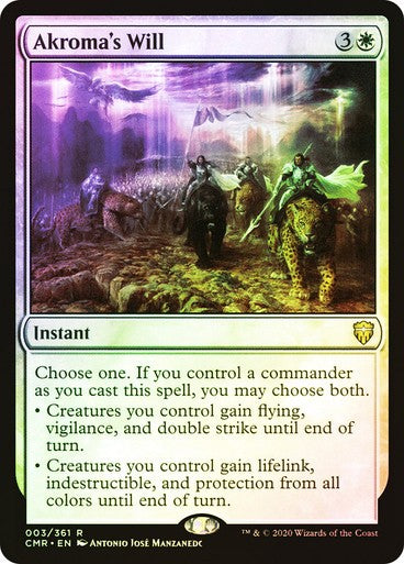 FOIL Akroma's Will ~ Commander Legends 1 [ NM ] [ Magic MTG ]