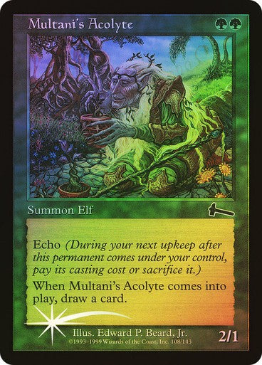 FOIL Multani's Acolyte ~ Urza's Legacy [ NearMint ] [ Magic MTG ]